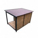 Caseta Perro Madera 120X80X82CM DONNA GARDEN