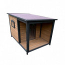 Caseta Perro Madera 120X80X82CM DONNA GARDEN