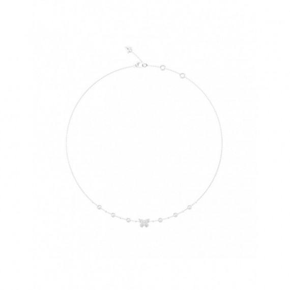 Collar Borboleta Plateado  GUESS