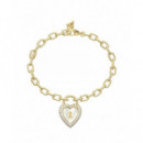 Pulsera Love Bites Dorada  GUESS