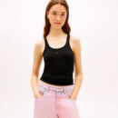 Camiseta de Tirantes Slim Acanalada  TOMMY HILFIGER