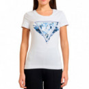 Camiseta Feather Triangle  GUESS