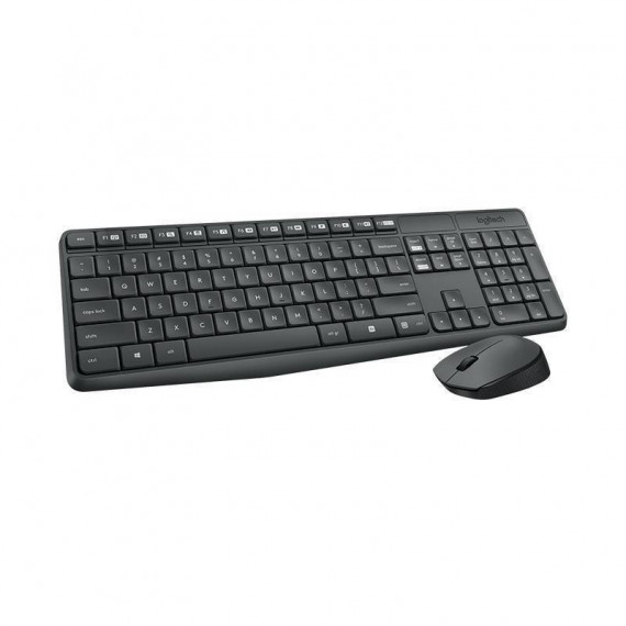 TECLADO + RATON LOGITECH MK235 WIRELESS NEGRO