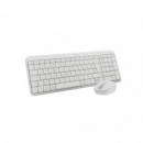 TECLADO + RATON LOGITECH DESKTOP MK250 INALAMBRICO RF + BLUETOOTH BLANCO
