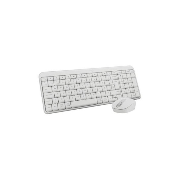 TECLADO + RATON LOGITECH DESKTOP MK250 INALAMBRICO RF + BLUETOOTH BLANCO