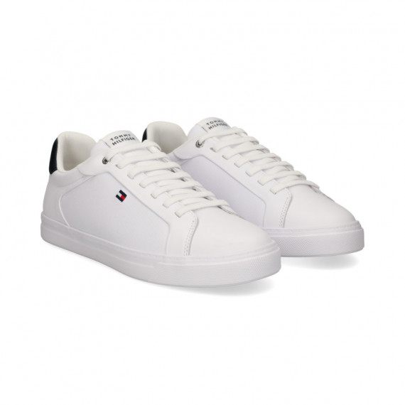Talon Negro Deportivo Piel Blanco  TOMMY HILFIGER