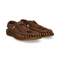 Sandalia Enrejada+cordon Marron  KEEN