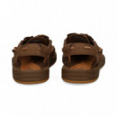 Sandalia Enrejada+cordon Marron  KEEN