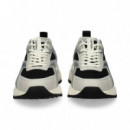 Deportivo Piel+malla Plata+negro  CALVIN KLEIN