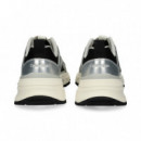 Deportivo Piel+malla Plata+negro  CALVIN KLEIN