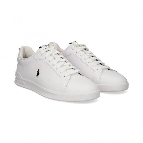 Deportivo Piel Negro+blanco  POLO RALPH LAUREN