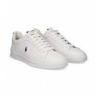 Deportivo Piel Negro+blanco  POLO RALPH LAUREN