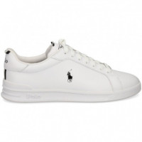 Deportivo Piel Negro+blanco  POLO RALPH LAUREN
