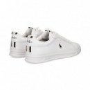 Deportivo Piel Negro+blanco  POLO RALPH LAUREN