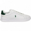 Deportivo Piel Verde+blanco  POLO RALPH LAUREN