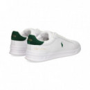 Deportivo Piel Verde+blanco  POLO RALPH LAUREN