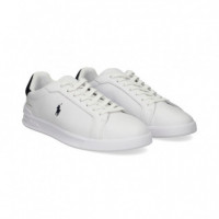 Deportivo Nobuck+piel Azul+blanco  POLO RALPH LAUREN