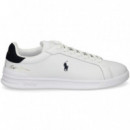 Deportivo Nobuck+piel Azul+blanco  POLO RALPH LAUREN