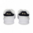 Deportivo Nobuck+piel Azul+blanco  POLO RALPH LAUREN