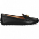 Conductor Aplique Piel Negro  LAUREN RALPH LAUREN