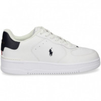 Deportivo Piel Rojo+azul+blanco  POLO RALPH LAUREN