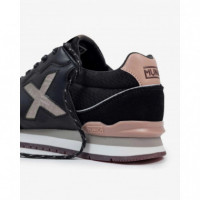 MUNICH Zapatillas Clasicas Mujer Negro Dorado