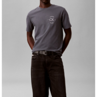 Camiseta CALVIN KLEIN Logo Back Gris