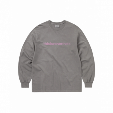 Camisetas Hombre Camiseta THISISNEVERTHAT&trade; Logo Manga Larga Dark Grey