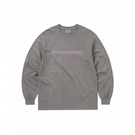 Camisetas Hombre Camiseta THISISNEVERTHAT™ Logo Manga Larga Dark Grey