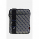Boston Crossbody Flat Sand Blue  GUESS