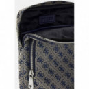 Boston Crossbody Flat Sand Blue  GUESS