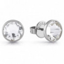 Pendientes Gm Frontiers Plateados  GUESS