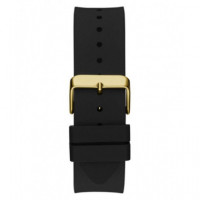 Reloj Badge C/silicona Negra  GUESS