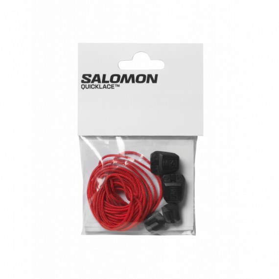 Cordones SALOMON Quicklace Kit Racing Red / Black / Black
