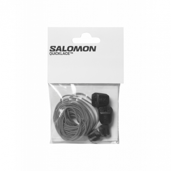 Cordones SALOMON Quicklace Kit Ftw Silver / Black / Black