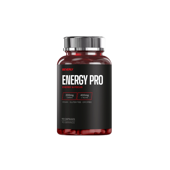 Energy Pro - Cafeína + Taurina -  BEVERLY - 90 Vegan Caps