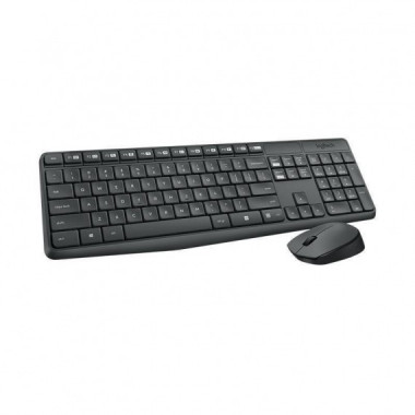 Teclado + Raton LOGITECH MK235 Wireless Negro