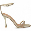 Sandalia Gilda 2 Tiras Strass Oro  EXE