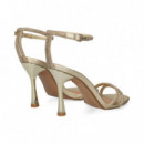 Sandalia Gilda 2 Tiras Strass Oro  EXE