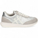 DEPORTIVO ANTE+NYLON PLATA