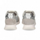 DEPORTIVO ANTE+NYLON PLATA