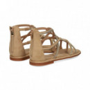 Esclava Talon Alto Piedras Beige  ALMA EN PENA