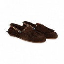 Mocasin Flecos ante Cuero  INUOVO
