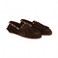 Mocasin Flecos ante Cuero  INUOVO