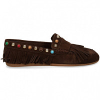 Mocasin Flecos ante Cuero  INUOVO