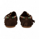 Mocasin Flecos ante Cuero  INUOVO