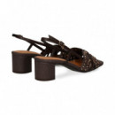 Sandalia Tachas+rafia Moka  NOA HARMON
