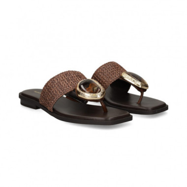 Esclava Aplique Crochet Marron  NOA HARMON