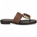 Esclava Aplique Crochet Marron  NOA HARMON
