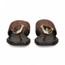 Esclava Aplique Crochet Marron  NOA HARMON